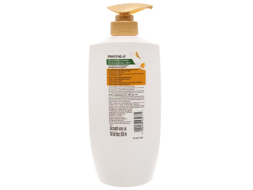 Dầu xả Pantene suôn mượt óng ả 650ml