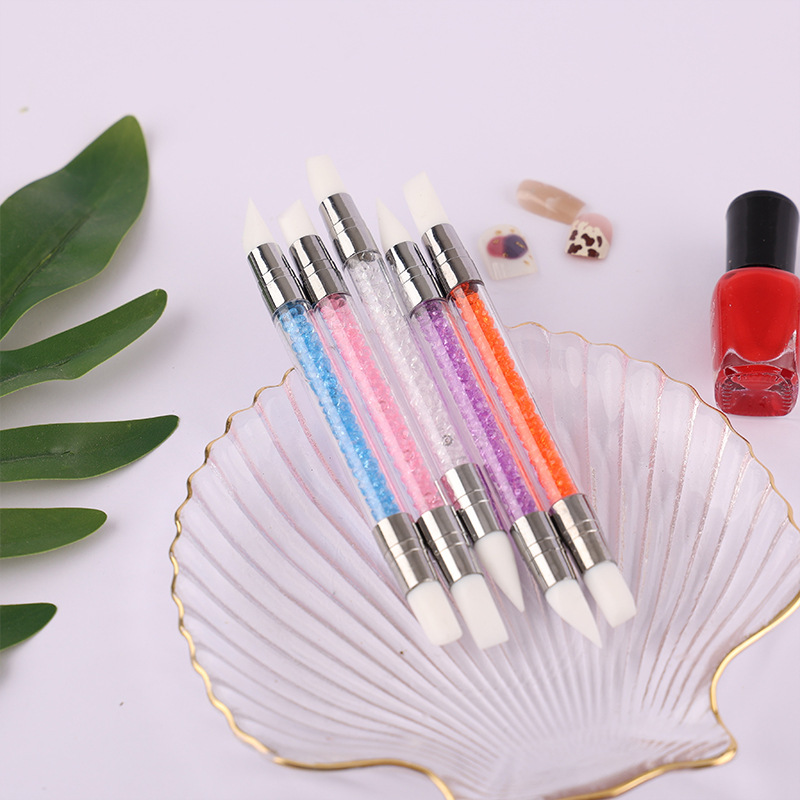 Set Cọ đắp 2 đầu trang trí móng đa năng (set 5 cây)