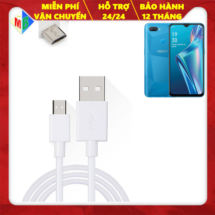 Cáp sạc nhanh oppo a12s chui micro usb chính hãng