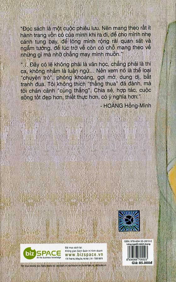 Sách - Lòng người mênh mang 85k