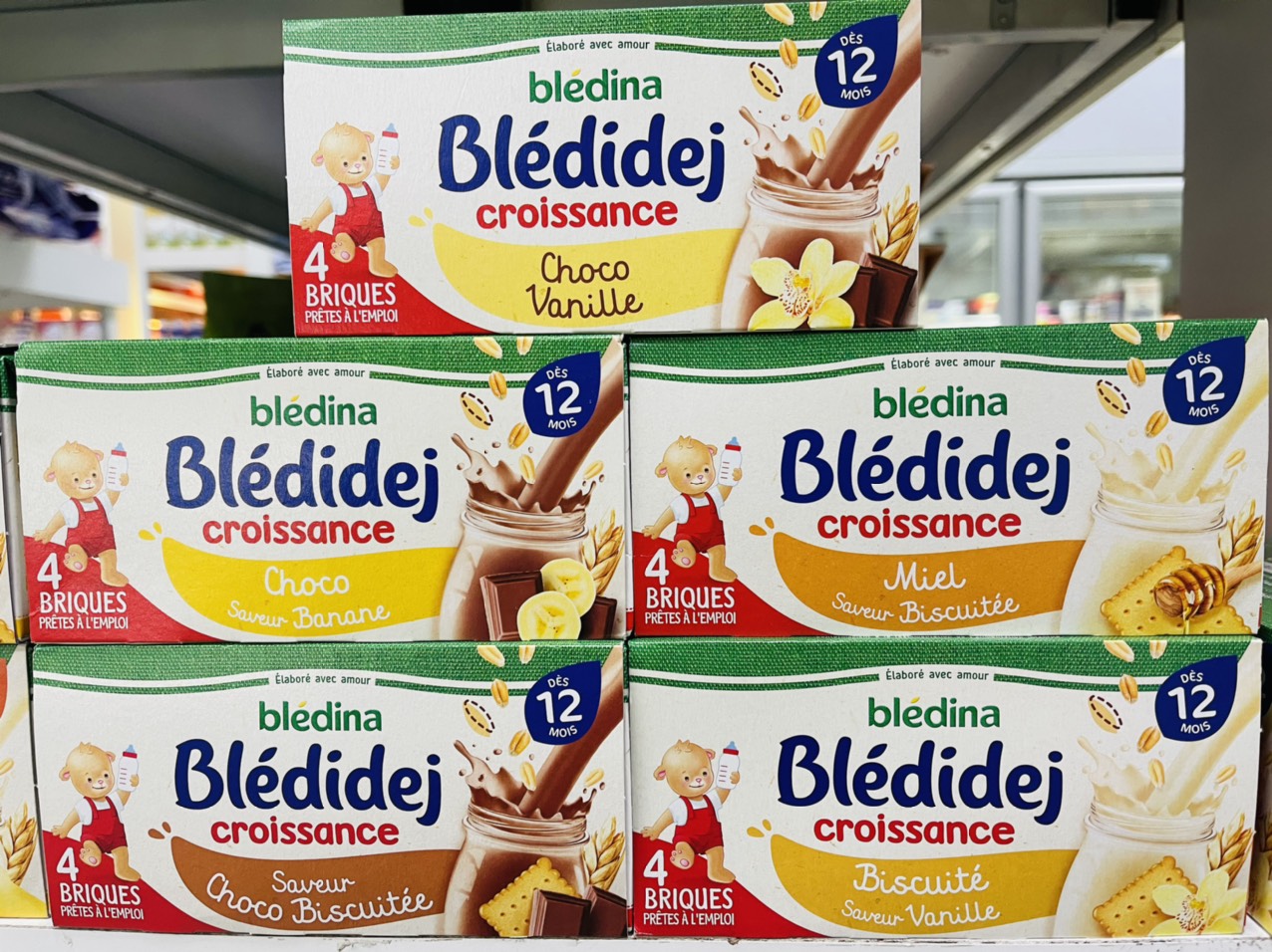 Sữa nước Bledina vị Choco vani 12 tháng date 12.2021