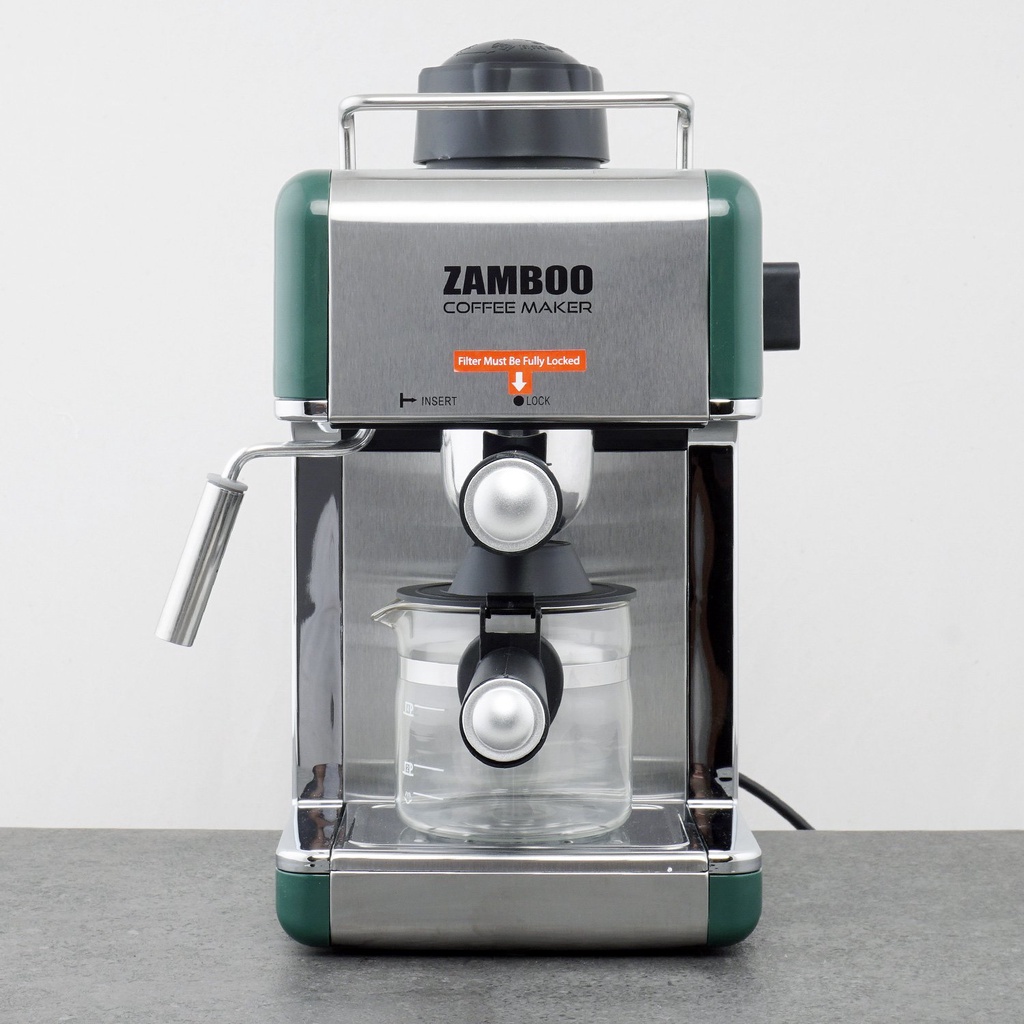 Máy pha Cafe Espresso Zamboo ZB-68CF( 3.5 bar) màu xanh