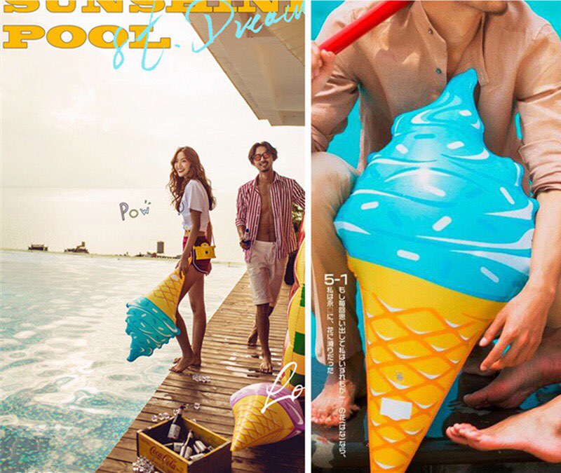 Phao Bơi Kem Ốc Quế Float Party Người Lớn - Trẻ Em