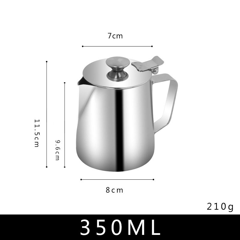 Ca Đánh Sữa Có Nắp - Ca Inox Có Nắp Đủ Các Dung Tích