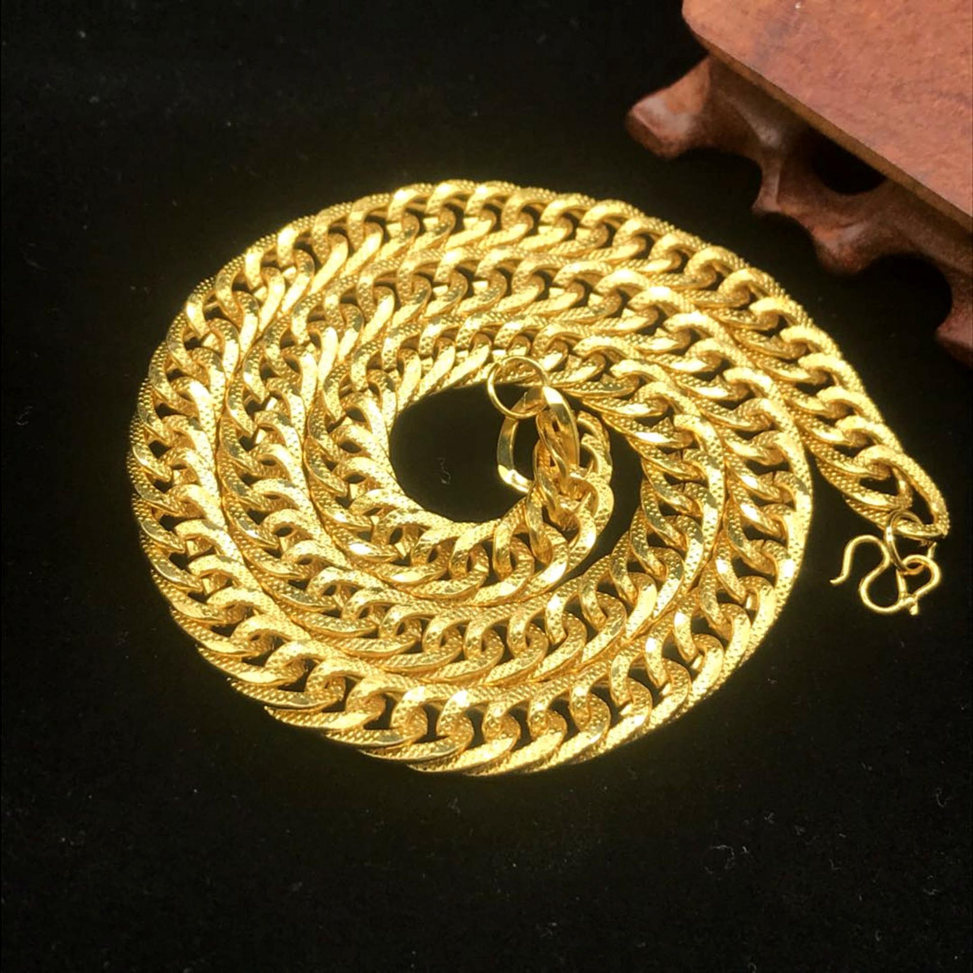 Dây chuyền nam mạ màu vàng 24k