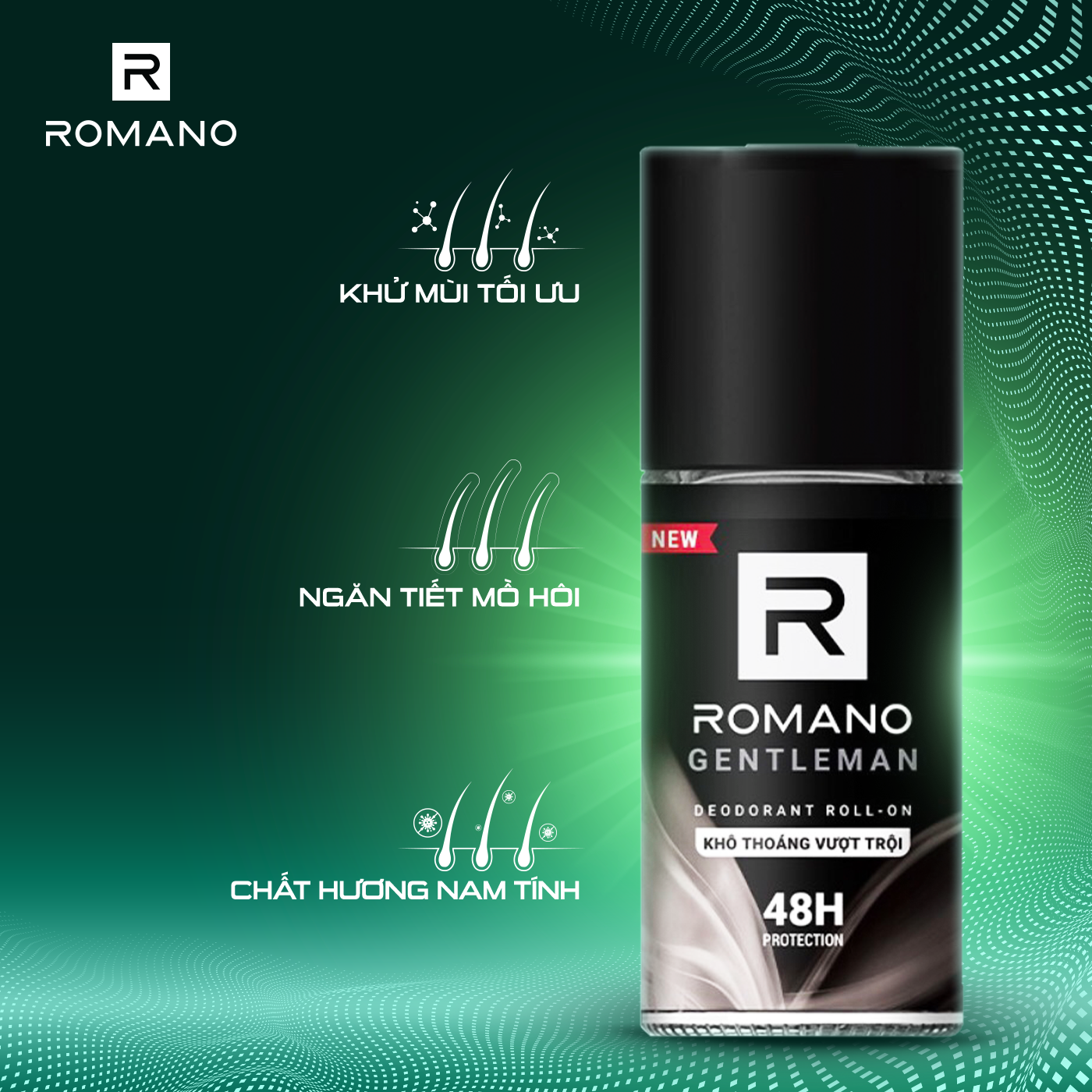 Lăn khử mùi Romano Gentleman 50ml