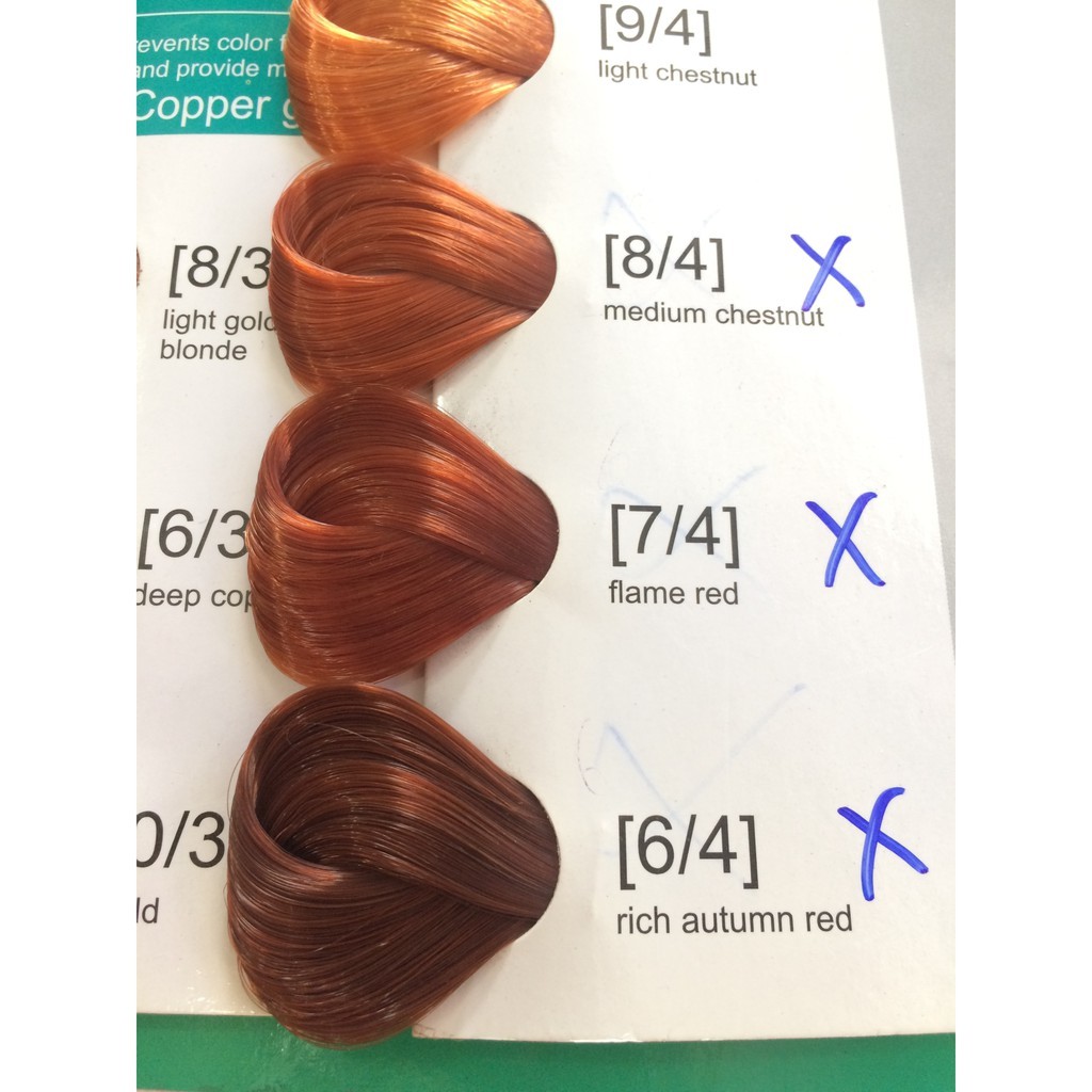 thuuốc nhuộm tóc Topty Thái Lan ( Có hình thật bảng màu)