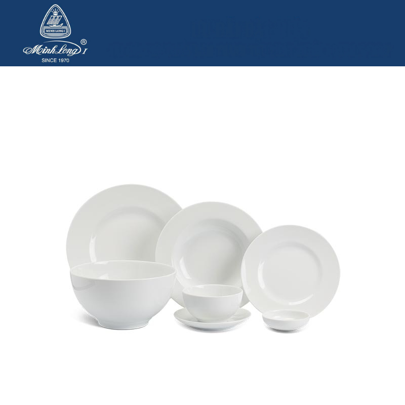 [HCM]Dĩa sâu lòng 23 cm - Camellia - Trắng