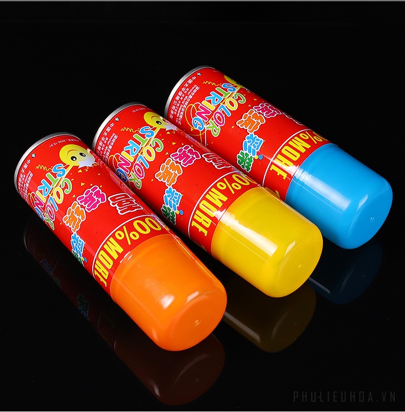 [HCM]Bình xịt dây sợi màu Crazy String Happy
