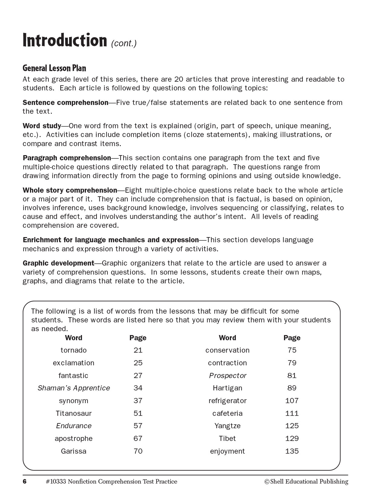 Nonfiction Comprehension Test Practice Level 3 (sách đen trắng) Sách tiếng anh