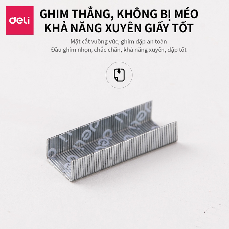 Ghim dập số 10 (15 tờ)  0010N (Deli)