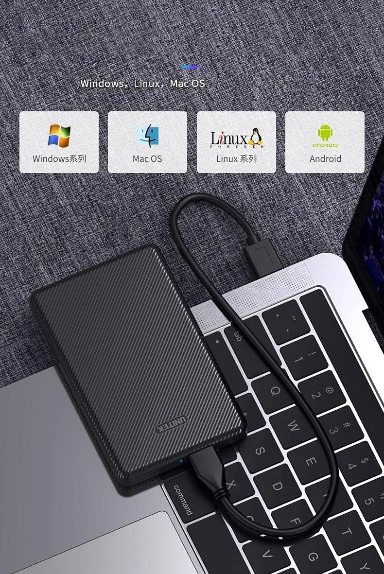 BOX 2.5 HDD USB 3.0 WD ELEMENTS / BOX HDD UNITEK S112ABK 2.5 USB 3.0