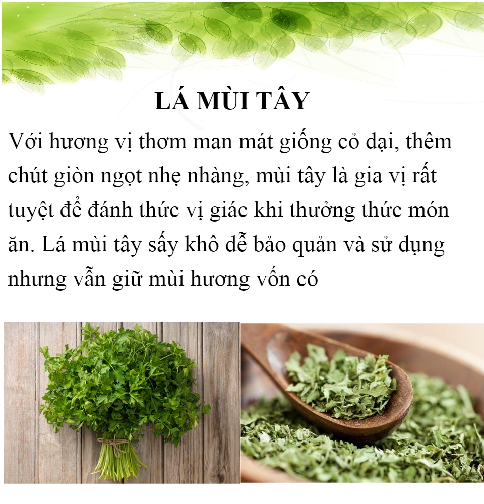 Lá Thơm Mùi Tây Parsley Gói 10g