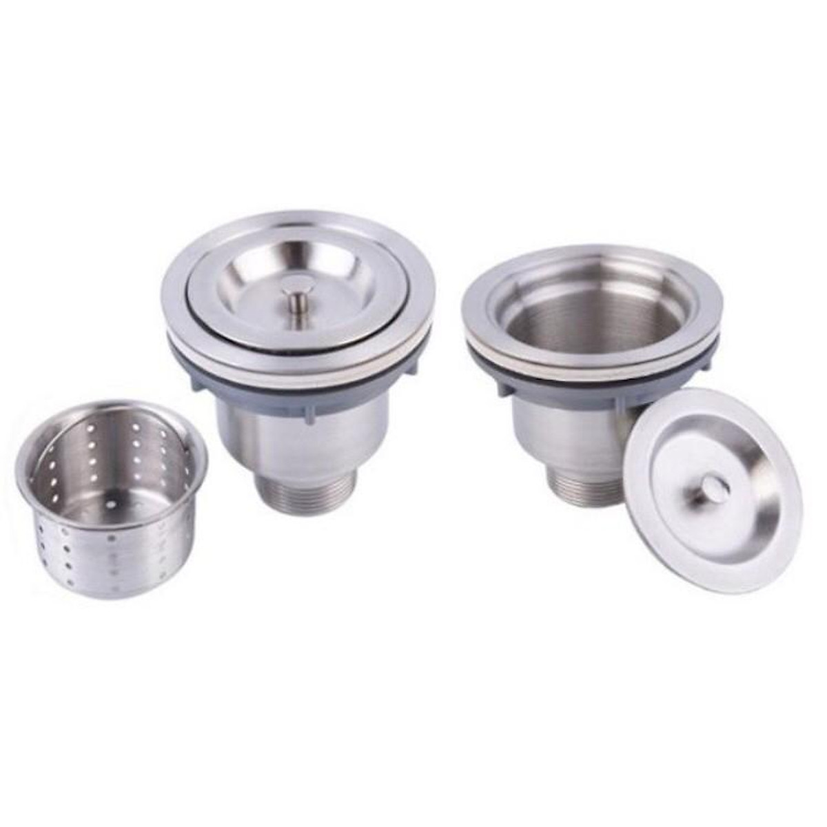 Bộ Lọc Bầu xả chậu rửa chén Inox 304 Phi 140