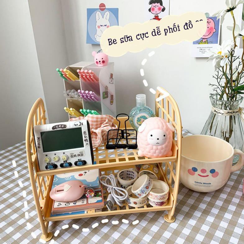 Kệ Nhựa 2 Tầng Để Bàn