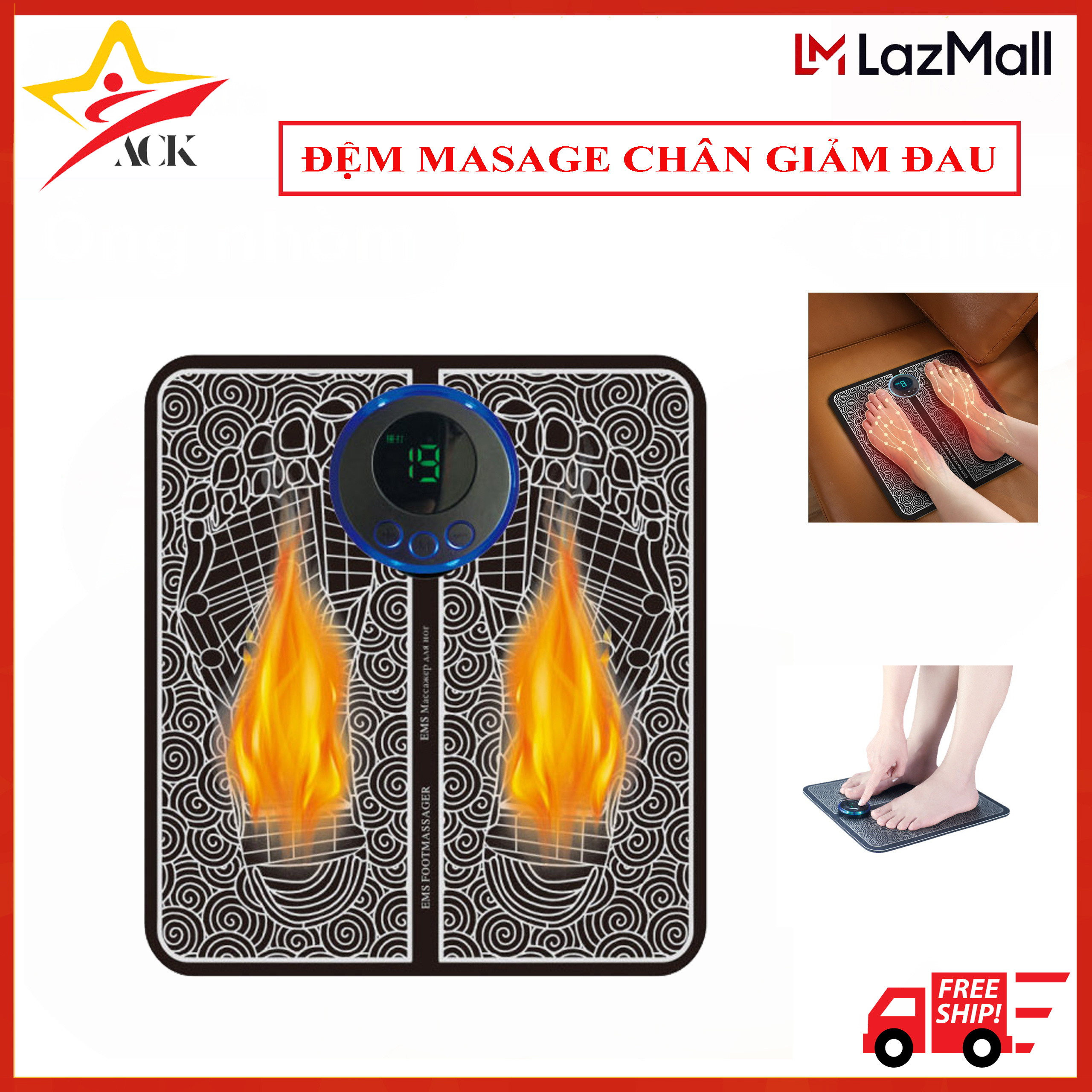 Thảm massage chân thư giãn trị liệu nhức mỏi chân