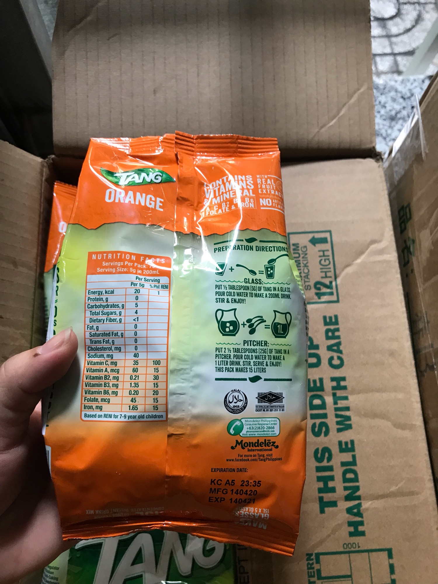Bột Cam Tang Thái Lan 375g