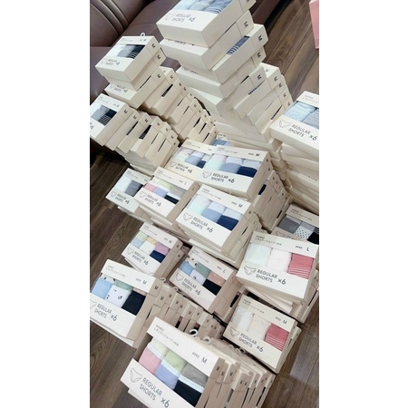 SET 6 CHIẾC QUẦN LÓT QUẦN CHIP GU NHẬT BẢN size M L