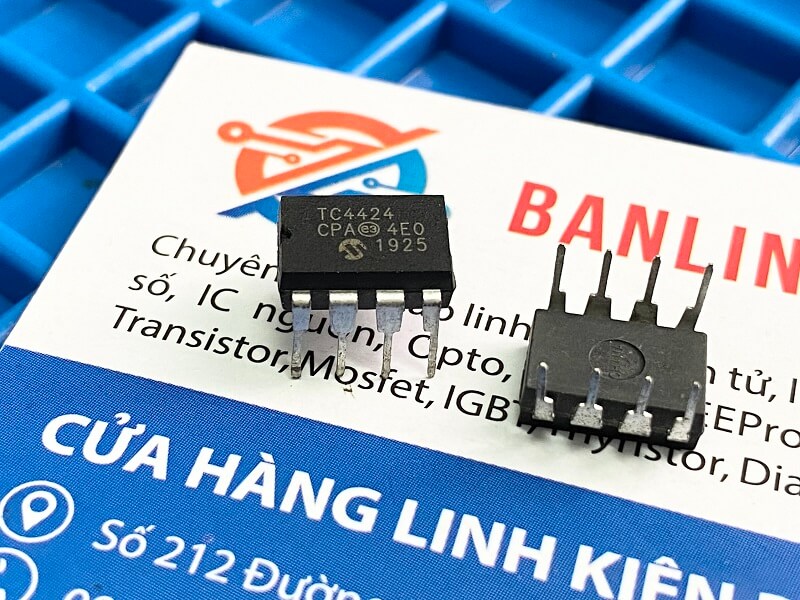 Combo 3 chiếc tc4424, tc4424cpa ic điều khiển mosfet dip-8