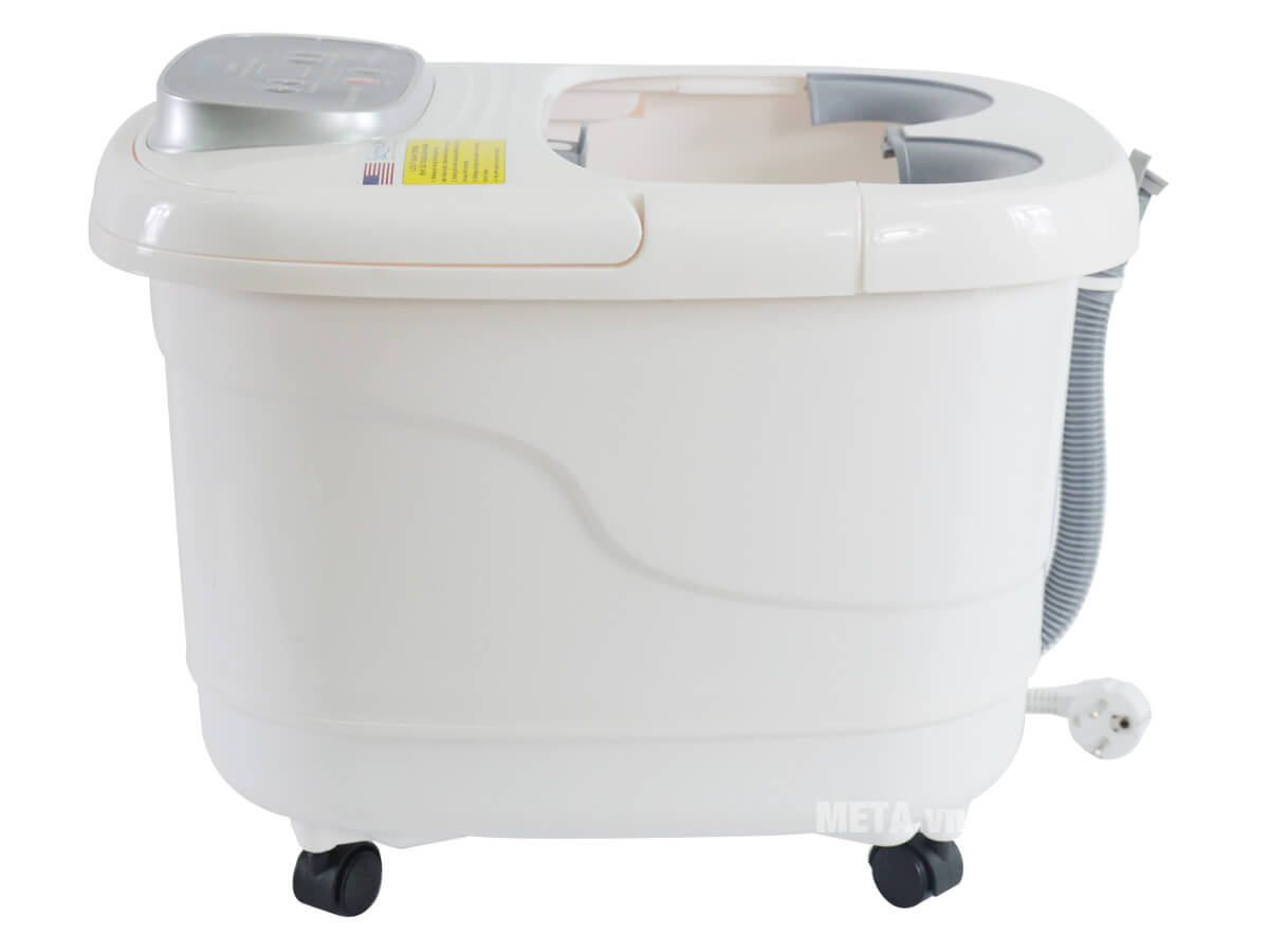 [HCM]Bồn Ngâm Chân Massage Con Lăn Kép Tự Động Serenelife SLFTSP18 Có Ống Xả Nước