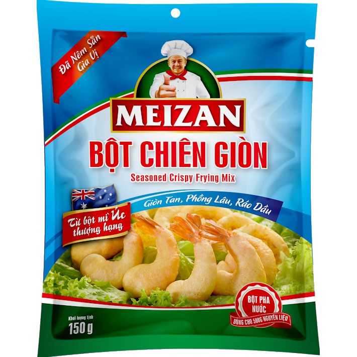 Combo 1 Bịt Bột Chiên Giòn Mezan + 1 Bịt Bột Chiên Xù Thơm Ngon