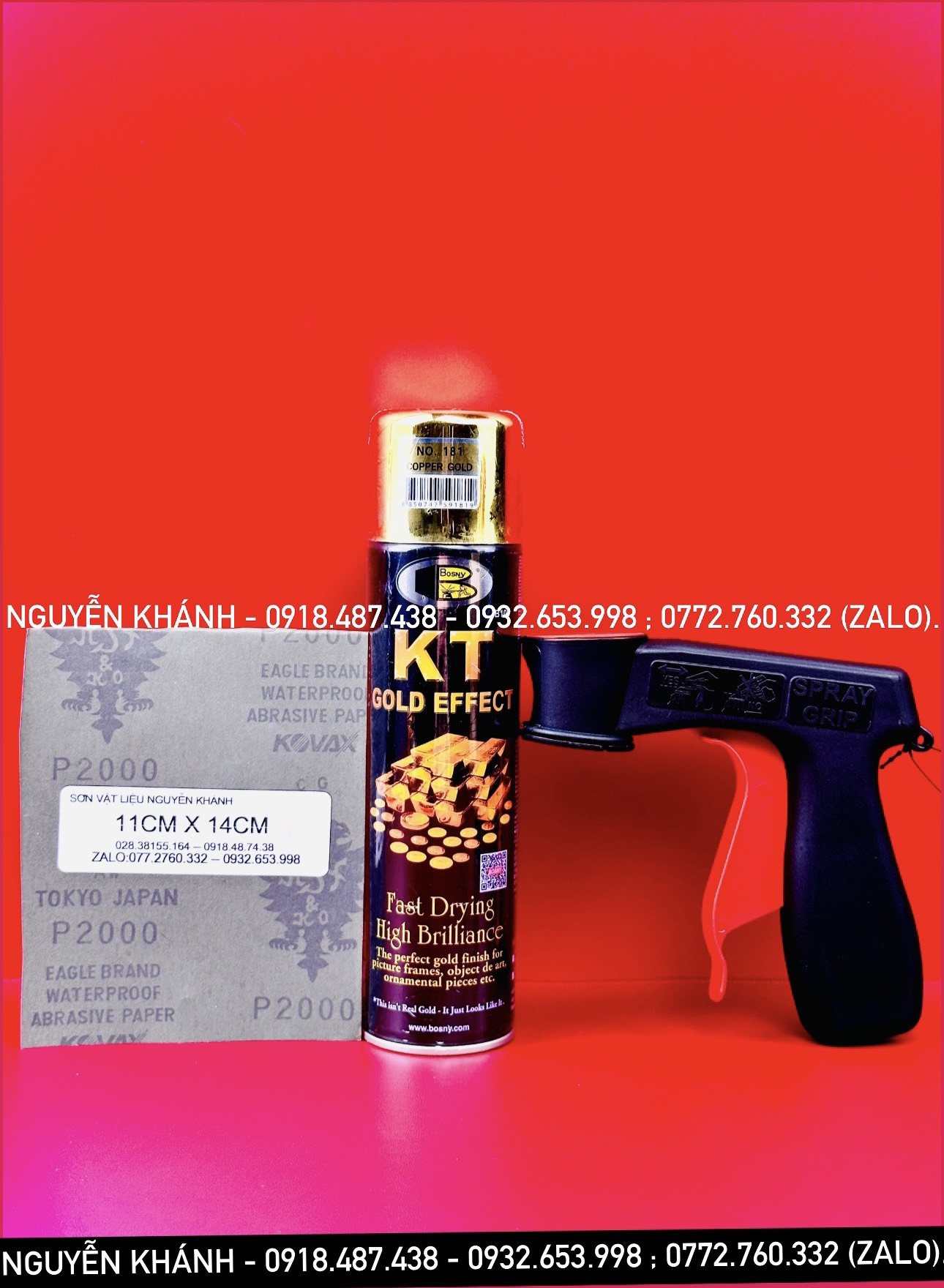 Sơn xịt giả vàng Copper Gold Bosny (181)