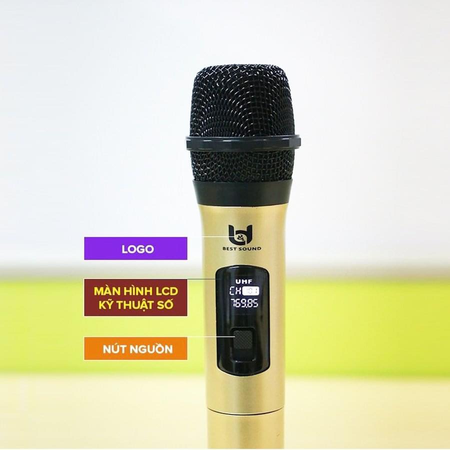 [HCM]MICRO KARAOKE KHÔNG DÂY BD-W003 2 MIC - HÁT CỰC HAY