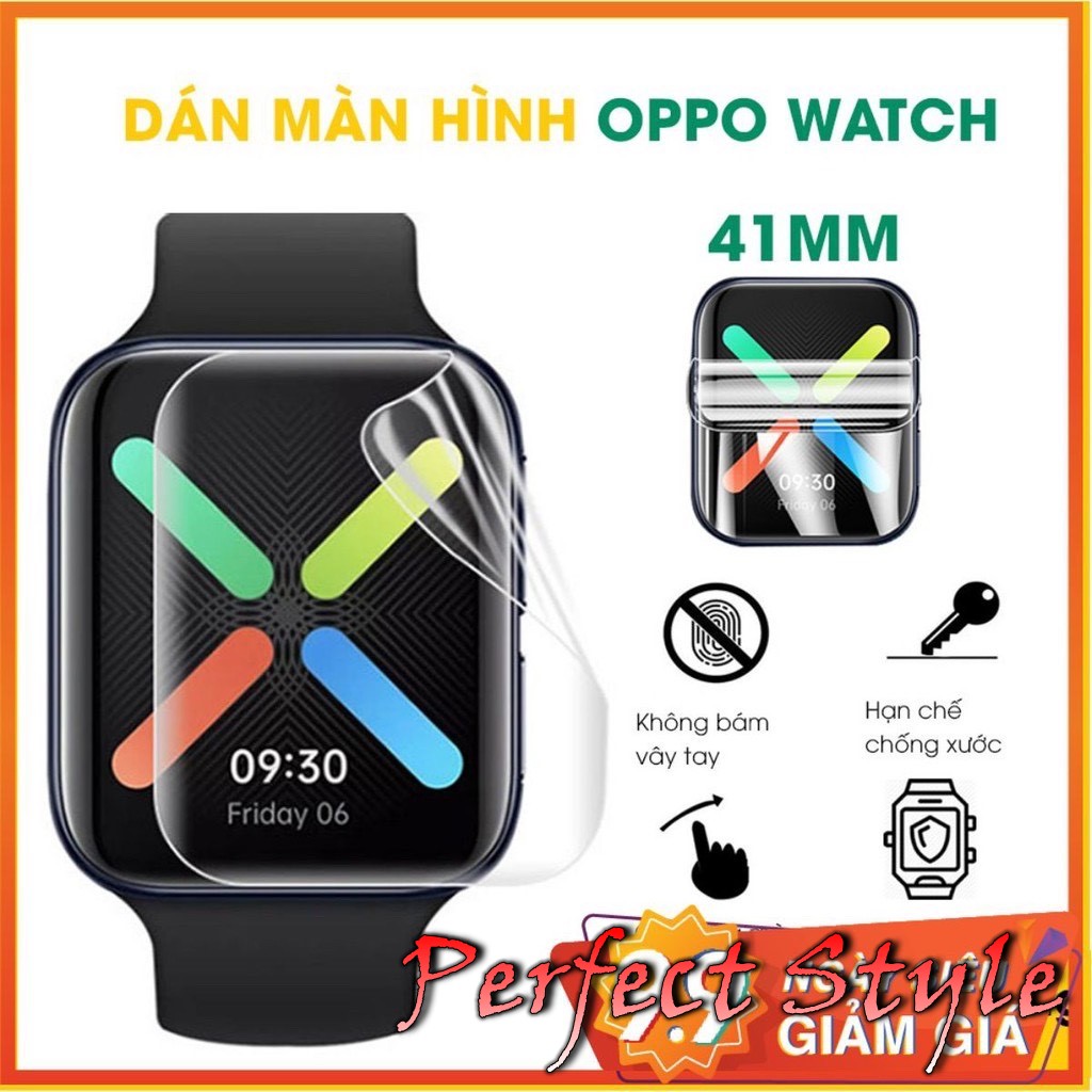 Dán màn hình Oppo Watch 41mm 46mm full màn hình đồng hồ dẻo trong suốt