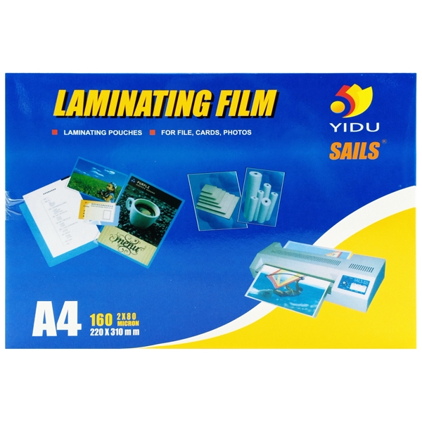 Nhựa Ép Plastic YIDU Khổ A4 - 80Mic - Xấp 100 Tờ