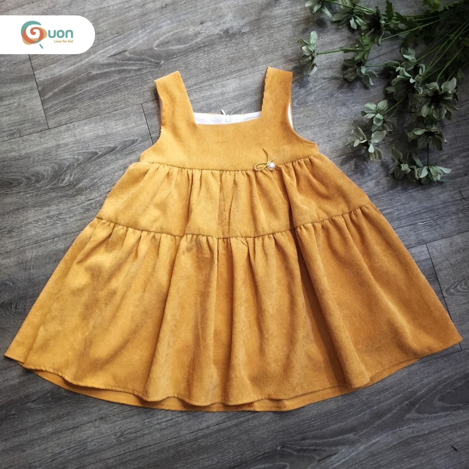 Đầm trẻ em Mẫn Đan vải cotton - GUON
