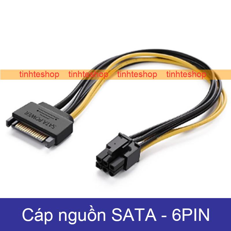 SATA to 8PIN or 6PIN 6+2 cable 20Cm - SATA to VGA card cable