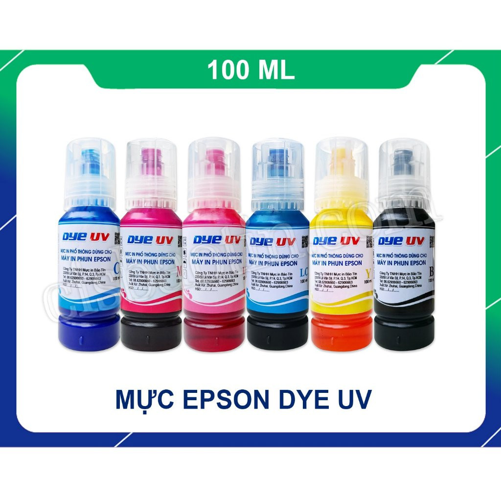 [Hcm]Epson Dye Uv Ink - 100ml Bottle - Per Color