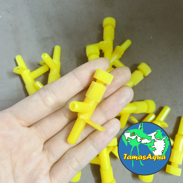 [HCM]Van tăng giảm chỉnh Oxy nối dây oxi hồ cá bể cá tép thủy sinh - Loại vàng 2 đầu