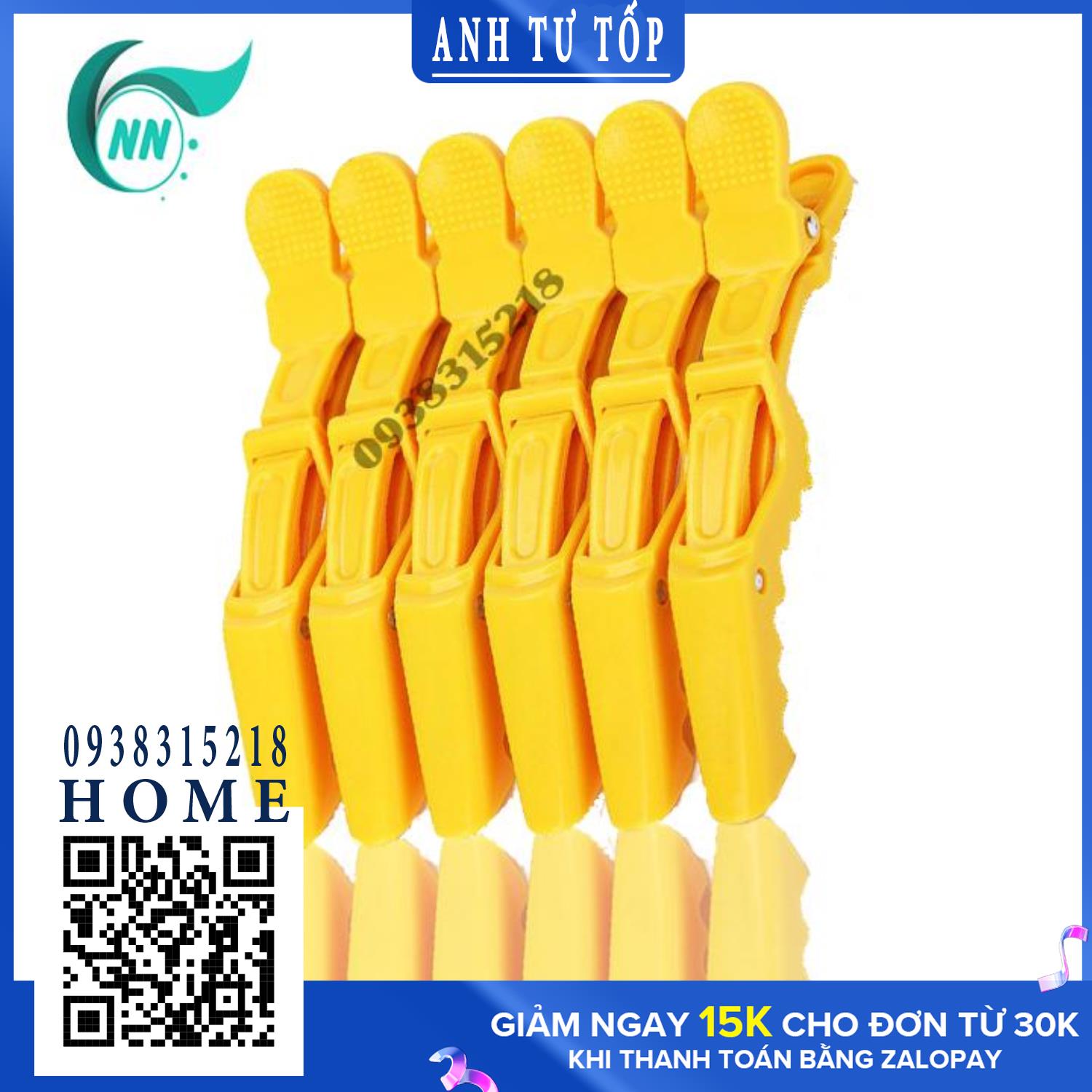 Bộ 6 Kẹp cá sấu chia tóc