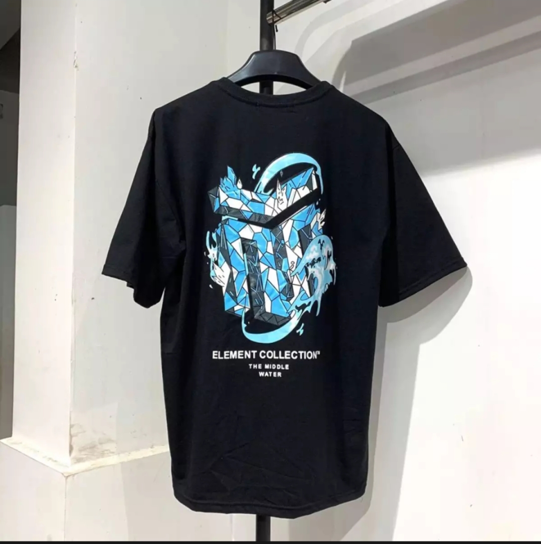 [HCM]Áo Thun Nam Nữ Form Rộng In Hình SE NƯỚC độc đẹp Vải Dày Mịn Thiết Kế Thời Trang Đường May Sắc Sảo ( đen )