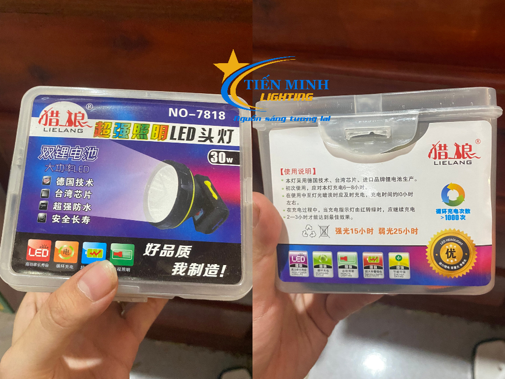 Đèn pin đội đầu siêu sáng 7818 Hiệu Thái LIELANG