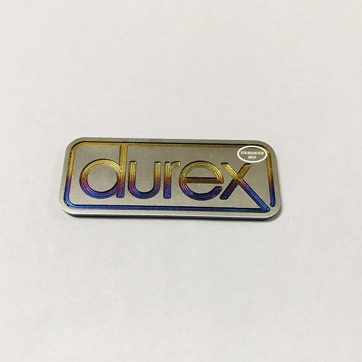 Tem Titanium 3D Chữ Durex (Titan 100%)