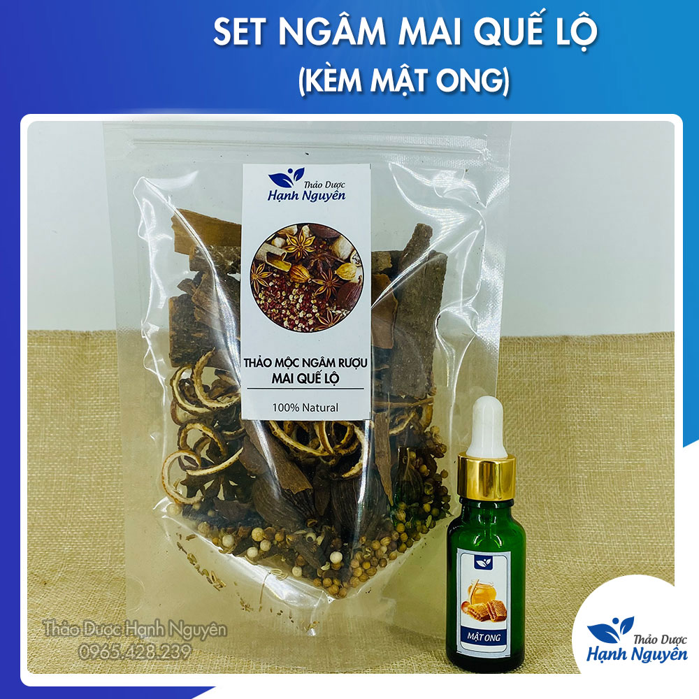 9 vị nguyên liệu ngâm mai quế lộ , ngâm 1 lít, công thức chuẩn - Thảo dược Hạnh Nguyên