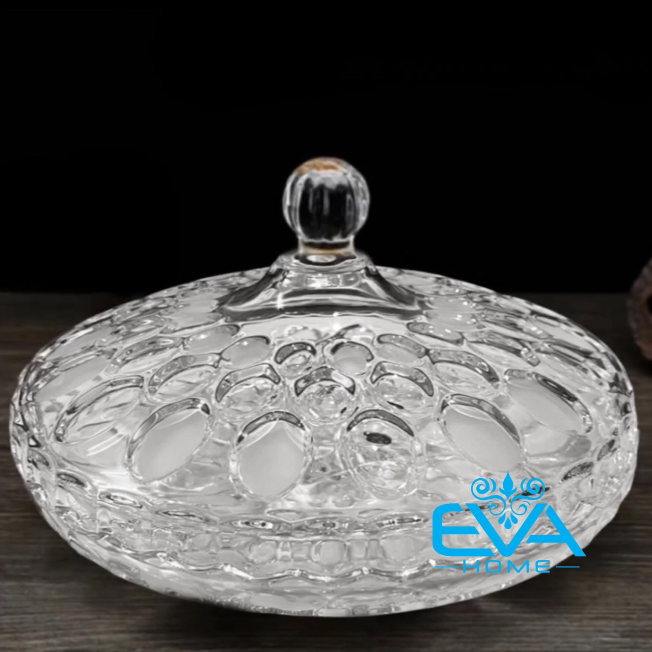 Khay Mứt pha lê cao cấp size lớn 24.3cm