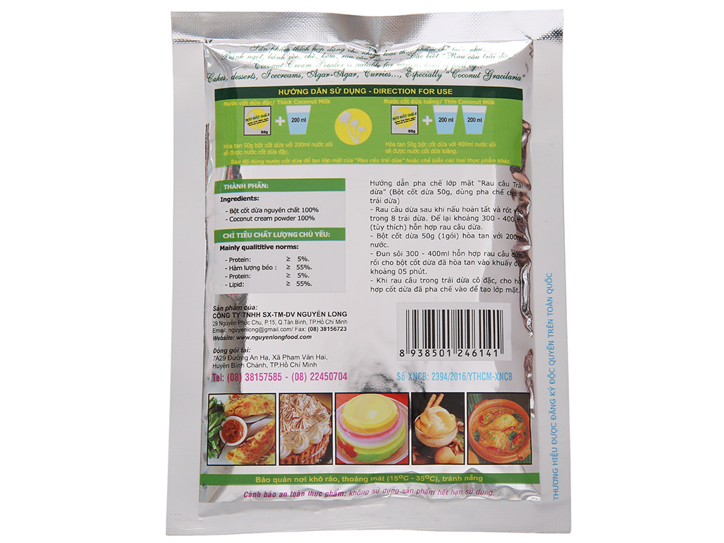 Bột nước cốt dừa Dragon gói 50g