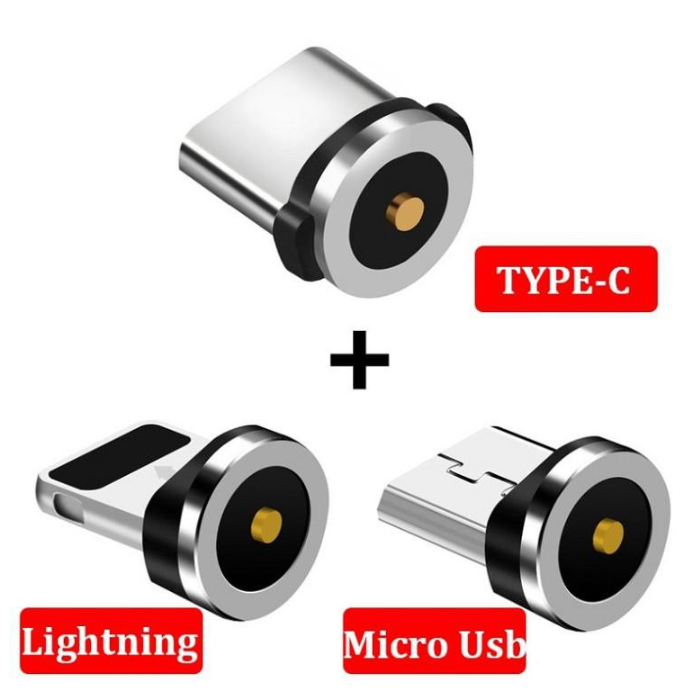 [HCM]Đầu sạc nam châm rời cho cáp sạc đủ 3 loại cổng LIGHTNING/ MICRO USB/ TYPE-C