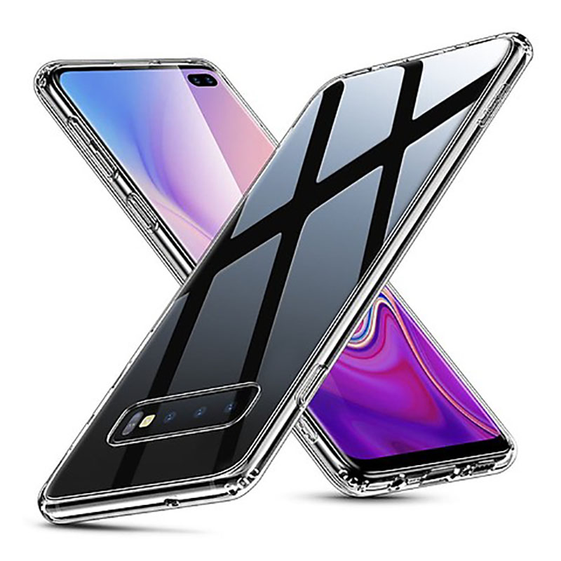 Ốp lưng dẻo trong suốt cho Samsung Galaxy S10 Plus (Loại A+ Chống bẩn, chống ố vàng)