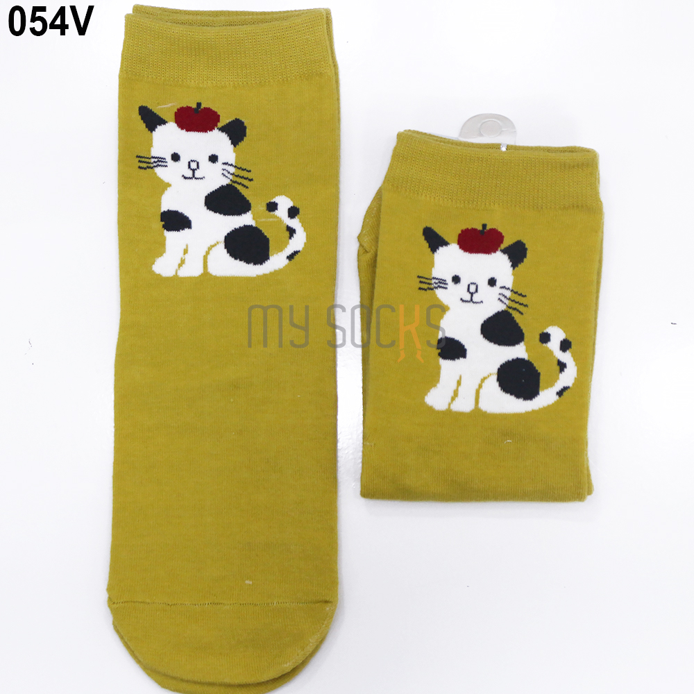 Vớ nữ cotton hình thú 3D cao cổ
