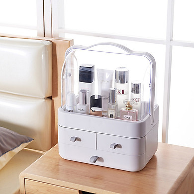 Hộp Đựng Mỹ Phẩm Di Động Có Tay Cầm Nhiều Ngăn Tiện Lợi - Bảo Hành 6 Tháng