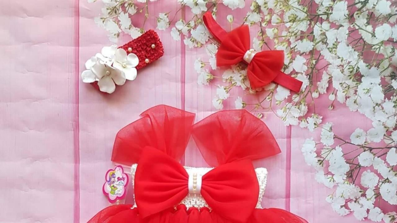 Đầm công chúa tutu Nơ đỏ