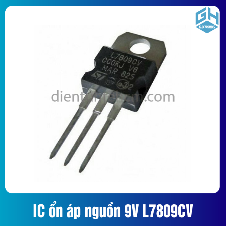 Combo 4 con ic l7809cv 7809 ic ổn áp nguồn 9v chân cắm to-220 loại tốt