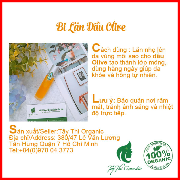 Bi Lăn Dầu Olive Dưỡng Môi Tây Thi