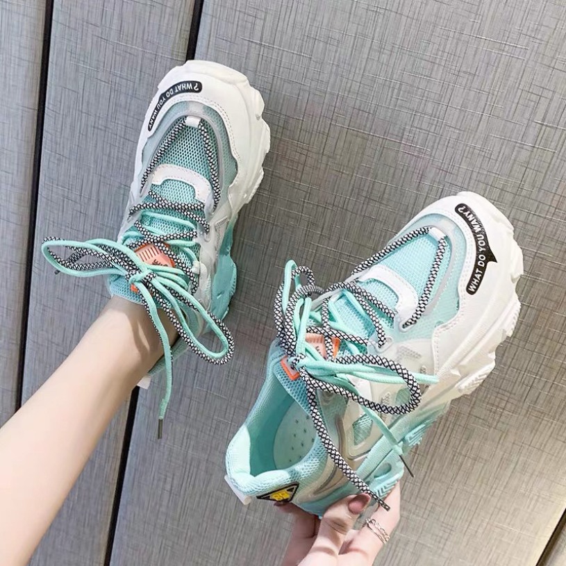 giày thể thao nữ sneaker nữ lưới đế 3 màu giá rẻ