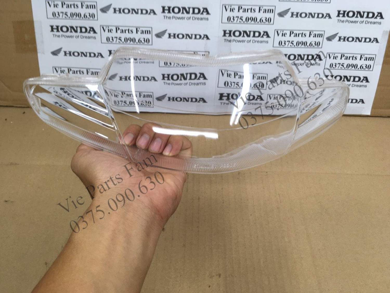 Mica/ mặt kính đèn pha Wave nhỏ 2 bóng đời đầu, Wave ZX