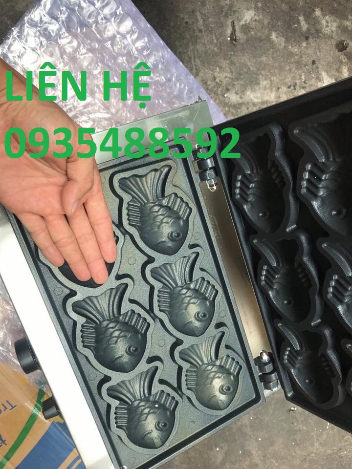 Máy làm bánh cá,dùng điện 6 con-Hàng cao cấp